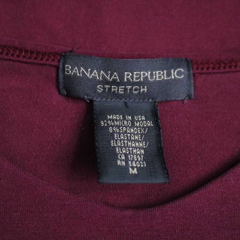 Banana Republic Maroon Spaghetti Strap Tank Top - Picture 4 of 4